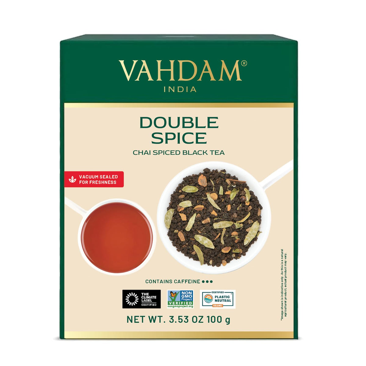 VAHDAM Earl Grey Citrus Green Tea Loose Leaf (3.5oz|50+ Cups) Bergamot Oil