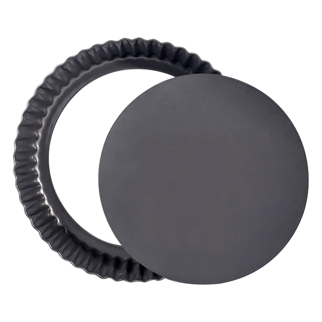 Mooisco Tart Pan Removable Bottom 8 Inch Tart Pans Round Nonstick Quiche Pan Carbon Steel Quiche Baking Dish with Fluted Edges Fruit Tart Molds for Baking Pie Mold Pizza Chiffon Cake Dessert