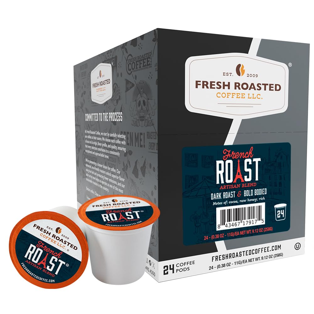 Fresh Roasted Coffee, Organic Bali Blue Moon K-Cup Pods for Keurig Brewers, Medium Roast, USDA Organic, Kosher, 24 Count (Pack of 3)