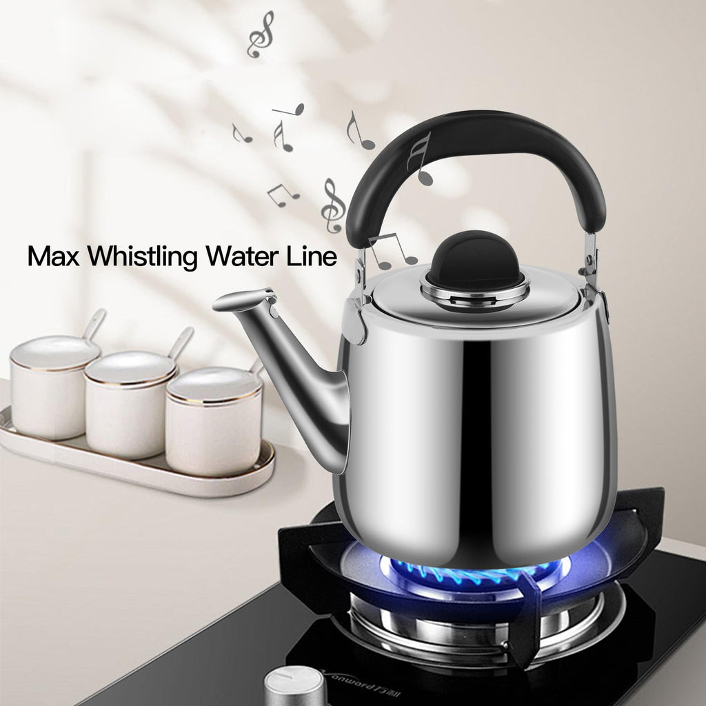 MAXCOOK 2.1 QT Stainless Steel Whistling Tea kettle for Stove Top