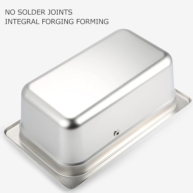 Yosoo Coffee Knock Box, Large Coffee Knock Box Stainless Steel Coffee Grounds Container Bucket Waste Bin(01)
