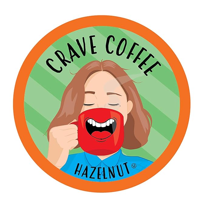 Crave Beverages Flavored Coffee Pods Sampler, Compatible with 2.0 K-Cup Brewers, Assorted Variety Pack