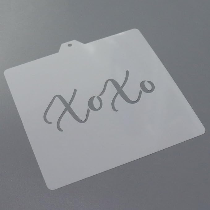 XOXO Cookie Cutter and Stencil SET Cutter and Stencil Set Bundle cookie stencil and cutter kit pyo cookie cutter cookie (XOXO)