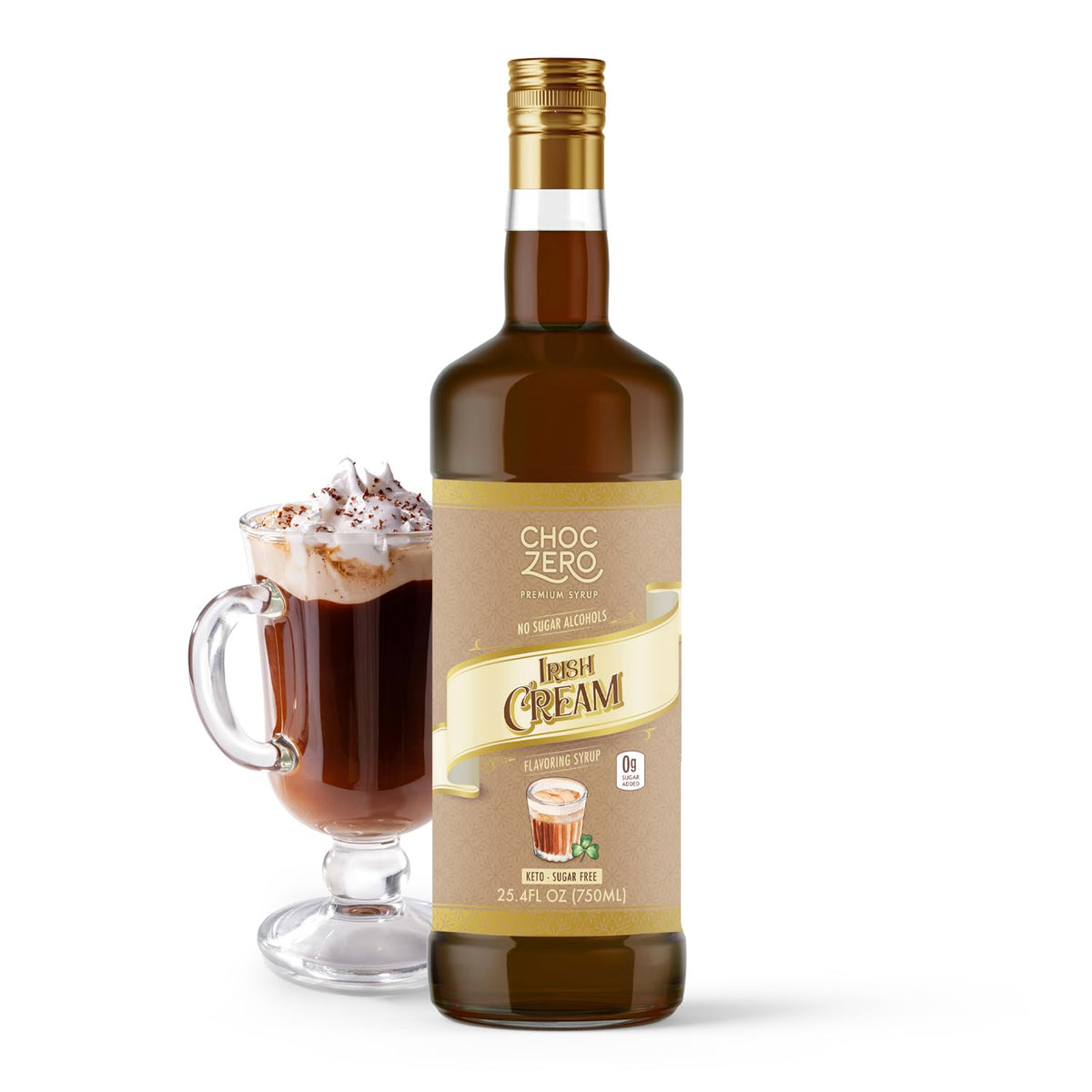 ChocZero Sugar Free Vanilla Coffee Syrup, 25.4 fl oz