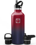 IRON °FLASK 32 oz Narrow Mouth Water Bottle with 3 Lids