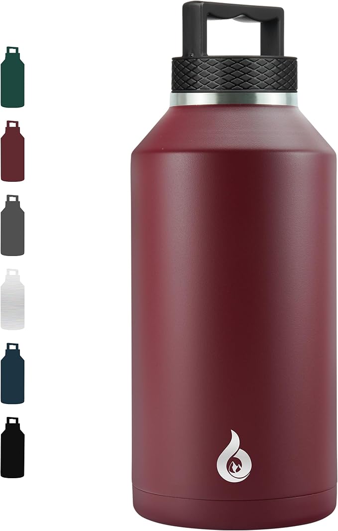 BJPKPK 64oz Insulated Water Bottle, Stainless Steel Vacuum Jug with Handle