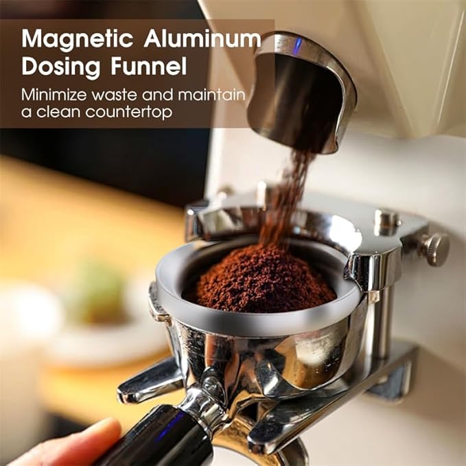51mm Espresso Accessories Kit, Espresso Distribution Tool, Spring Loaded Calibrated Tamper and Dosing Funnel Set, Coffee Distributor Leveler Fits 51 mm Espresso Machines and Portafilters