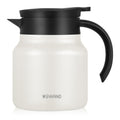 WYHVAND Small Insulated Coffee Carafe, 27 oz, Keeps Hot for 12H, Cream