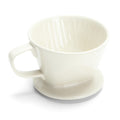 YACEYACE Ceramic Pour Over Small, Ceramic Pour Over Coffee Dripper, Brown