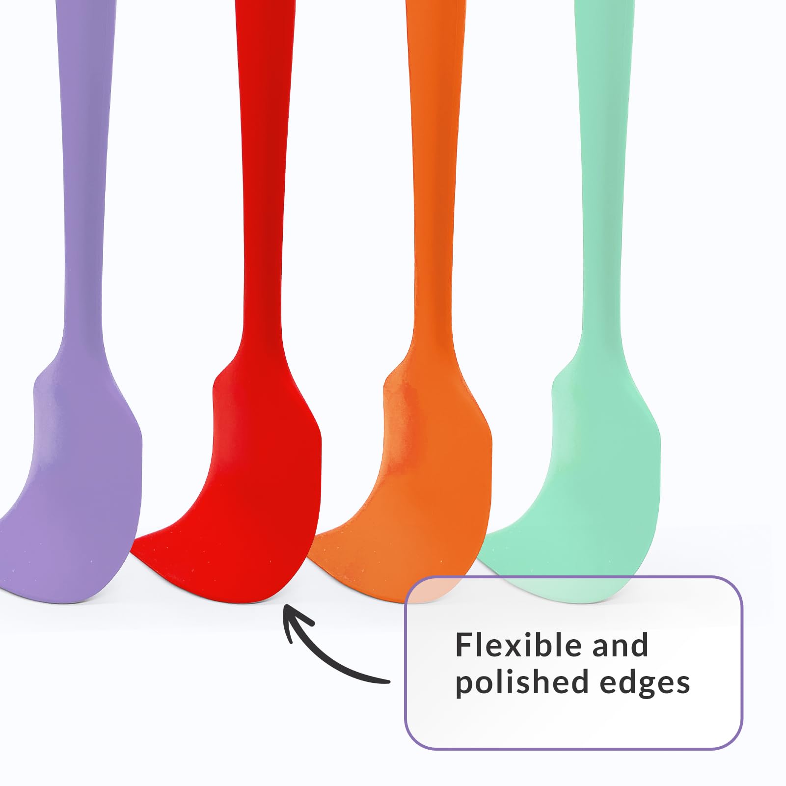 Elihome Classic Silicone Spoonula - Non-Stick Heat Resistant Silicone Scraper Spatula for Mixing, Serving, Scraping, Stirring, and More - 11 Inch, Sprinkles