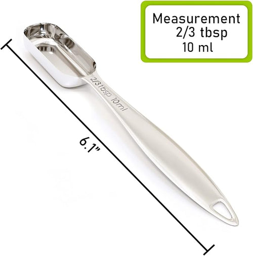 1PCS 2/3tbsp(10ml) Measuring Spoon, Stainless Steel Measure Teaspoon