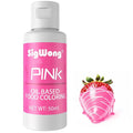 Oil Based Food Coloring for Chocolate - 50ml Pink Upgraded Edible Oil Based Food Dye for Cake Decorating, Baking, Candy Melts, Cookie, Icing Frosting, Fondant, Meringues - 1.69 Fl.Oz Bottles