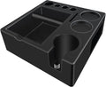 Espresso tamping station knock box,tamper station,Espresso station fit for storage 51-58mm tamper,distributor,portafilter,puck screen accessories,9 in 1 espresso knock box and tamper station
