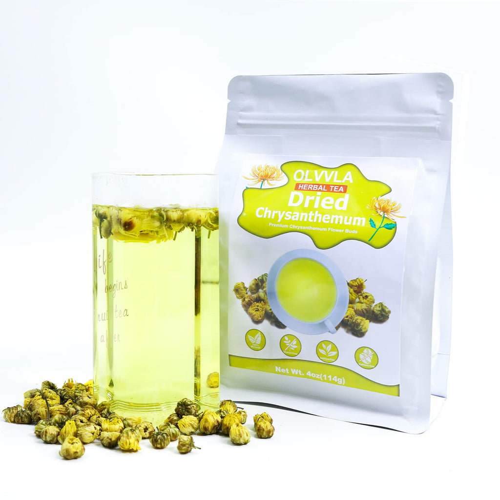 Olvvla - Chrysanthemum Tea, 4oz/114g, Dried Fetal Chrysanthemum Flowers