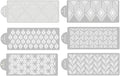 RAYNAG 6 Pieces Cake Stencils Baking Templates Cookie Fondant Cupcake Embossing Mesh Stencil Dessert Decorating Molds, Spray Cake Painting Stencils