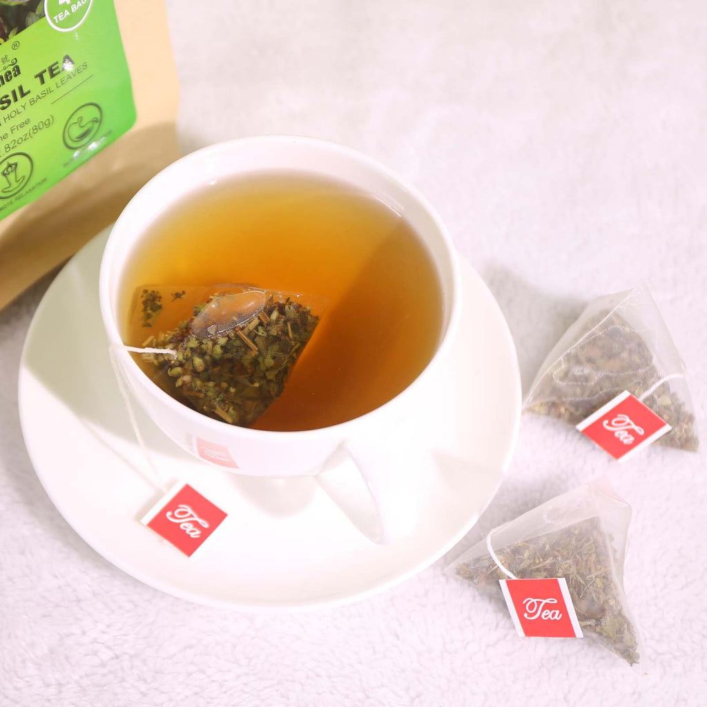 FullChea - Holy Basil Tea Bags, 40 Count, Dried Holy Basil Leaves