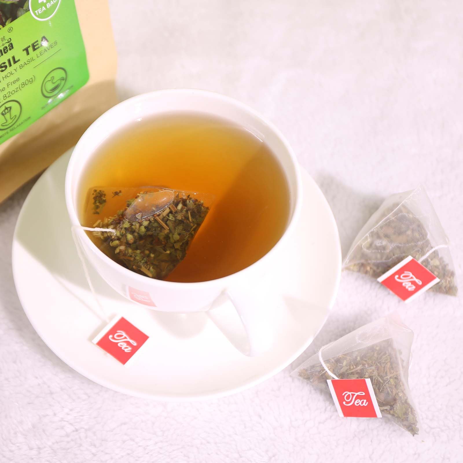 FullChea - Holy Basil Tea Bags, 40 Count, Dried Holy Basil Leaves