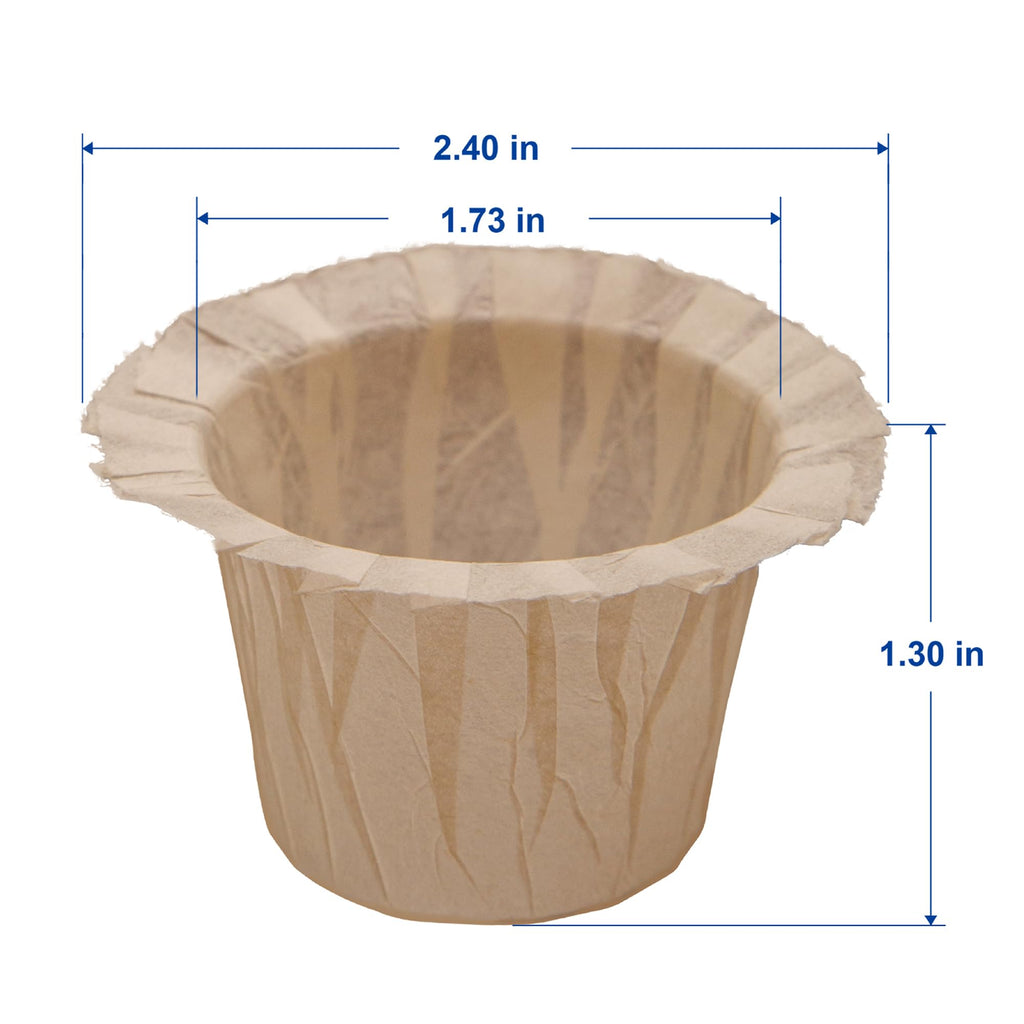 Irmidi Disposable Coffee Filters,200 Count Natural Paper Kcup Filters for Keurig 1.0 and 2.0 Coffee Maker