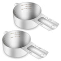 2PCS 1/3Cup (80ml, 2.6oz) Measuring Cup, Etched Inner Scale Measure Scoop