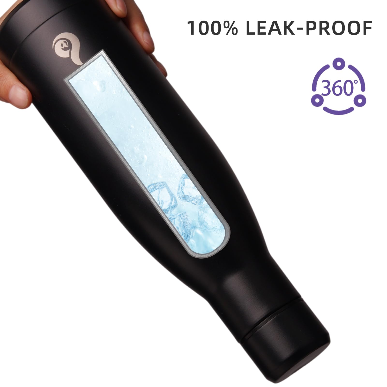 BJPKPK 25 oz Insulated Stainless Steel Water Bottle, Metal Sports Flask