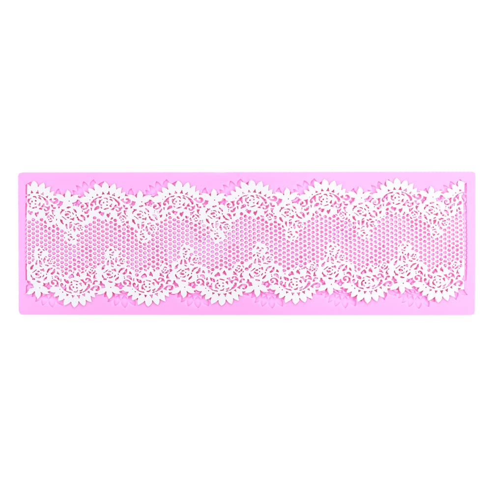Embossing Lace Fondant Molds - Rose Flower Cake Lace Molds Set of 3