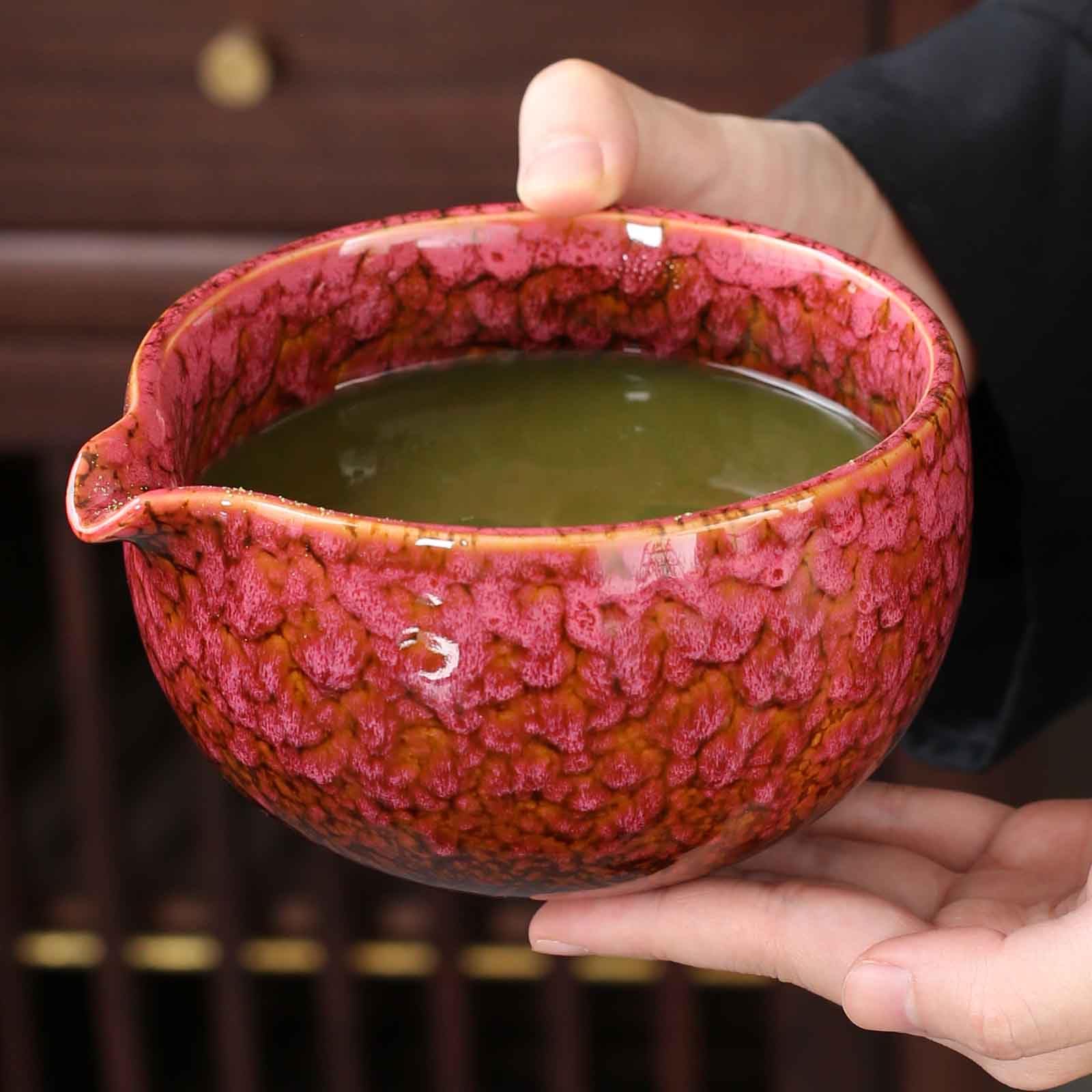 QDDTRAHCCLJZ Japanese ceramic matcha bowl. 20 ounce ceramic bowl.