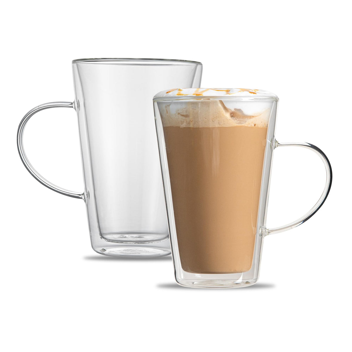 Restaurantware 14 oz Professional Glass Mug, 2 Pack