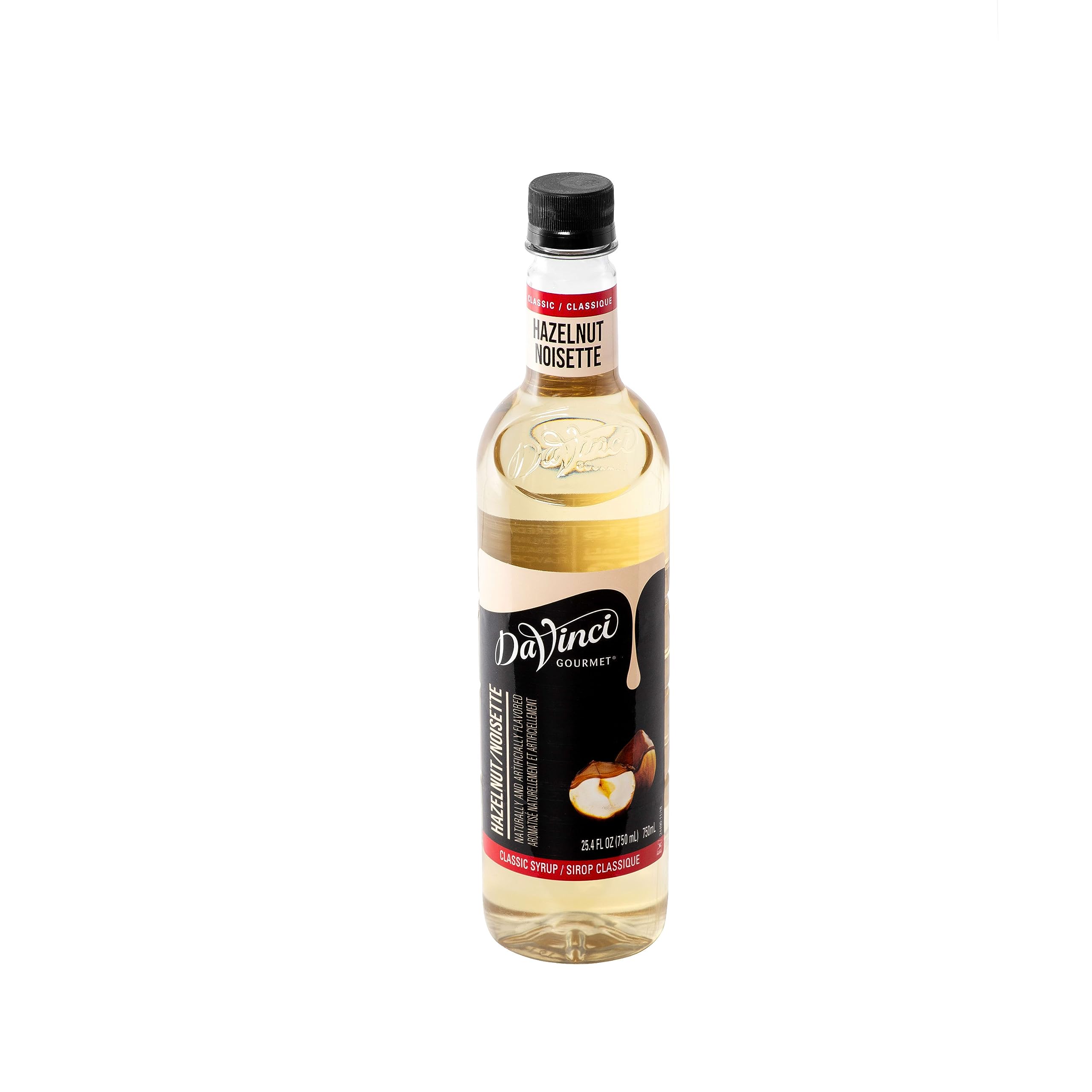 DaVinci Gourmet Classic Original Hazelnut Syrup, 25.4 Fluid Ounces (Pack of 4)