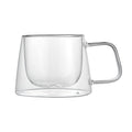 Restaurantware 7 oz Professional Glass Coffee Mug, 2 Pack