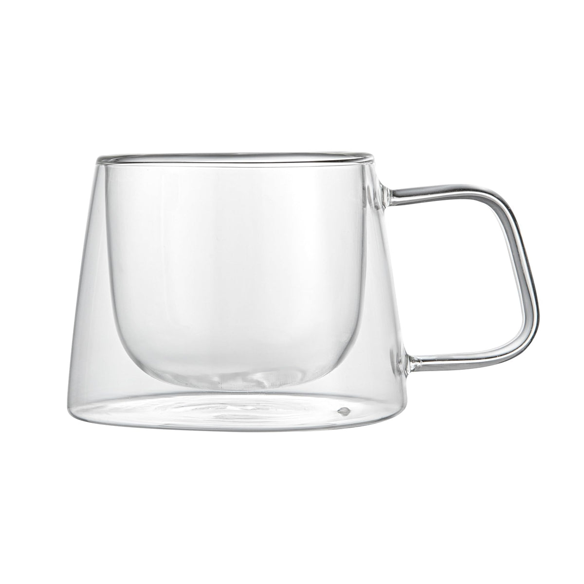 Restaurantware 7 oz Professional Glass Coffee Mug, 2 Pack