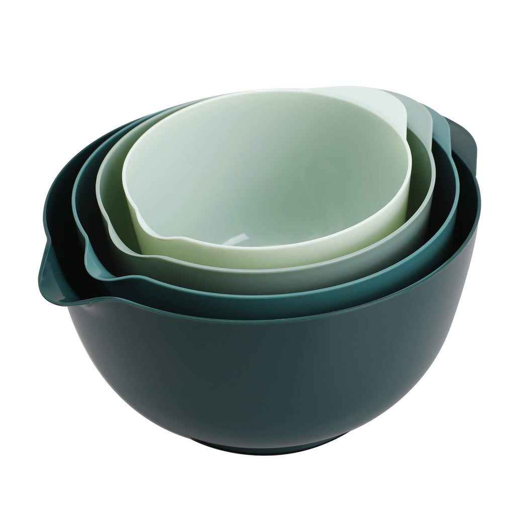 BoxedHome Plastic Mixing Bowl Set of 4, BPA free