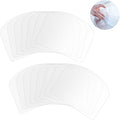 15 Pcs Transparent Cake Cream Scraper Plastic Cake Scraper Smoother Flexible Cake Smoother for Icing Fondant Smoother for DIY Kitchen Bakery Baking Cake Bread Pastry Decorating Supplies
