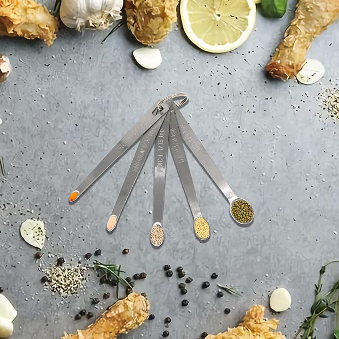3PCS 1/4 Teaspoon(1/4tsp, 1.25 ml, Tad) Single Tiny Measuring Spoon, Small Individual Stainless Steel Measure Spoons Only