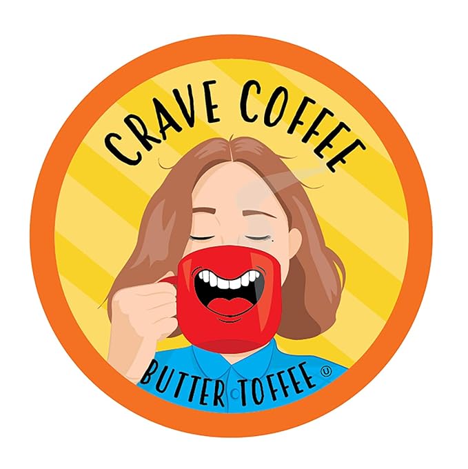 Crave Beverages Flavored Coffee Pods Sampler, Compatible with 2.0 K-Cup Brewers, Assorted Variety Pack