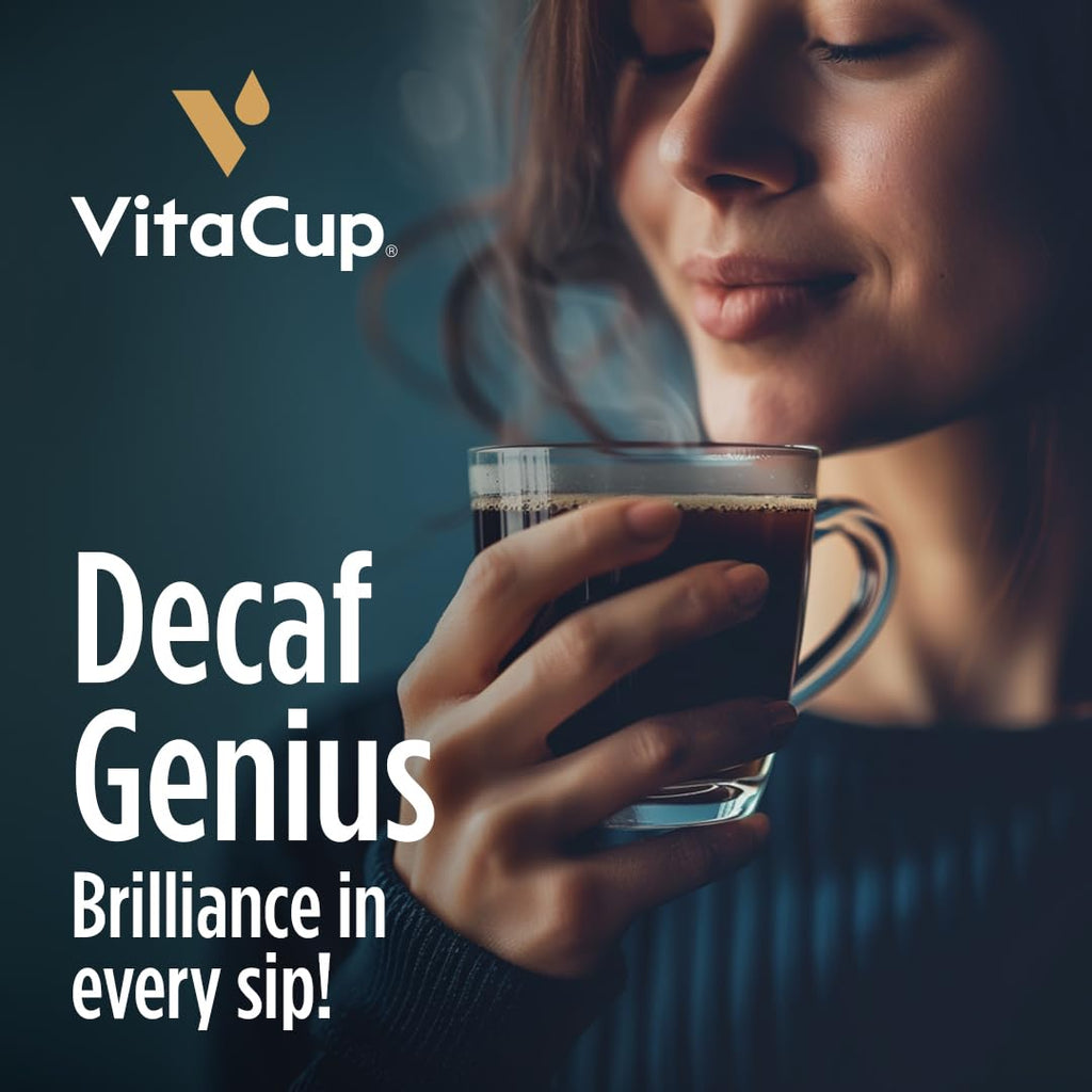 VitaCup Decaf Genius Keto Medium Roast Coffee Pods, 16ct