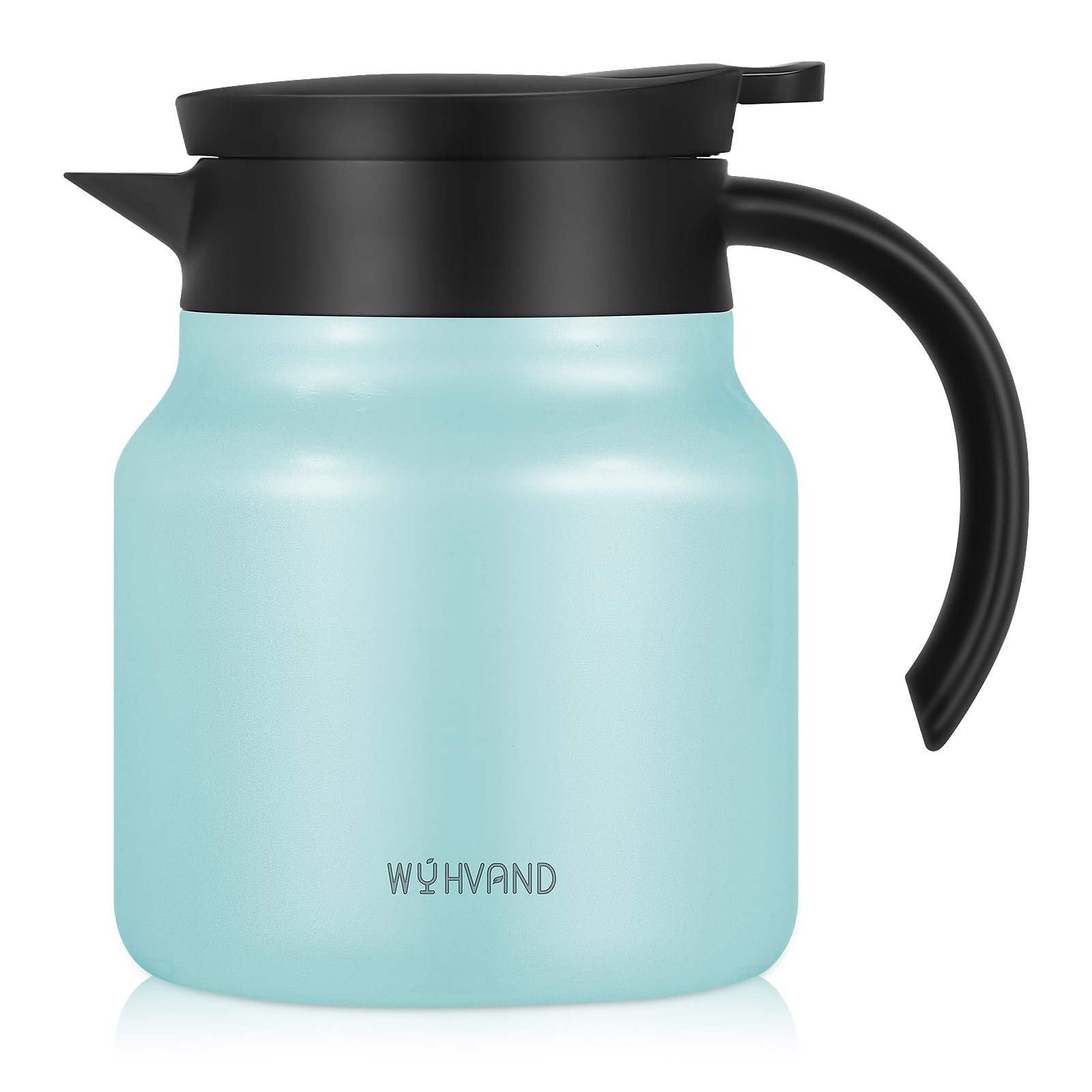 WYHVAND Small Insulated Coffee Carafe, 27 oz, Keeps Hot for 12H, Blue