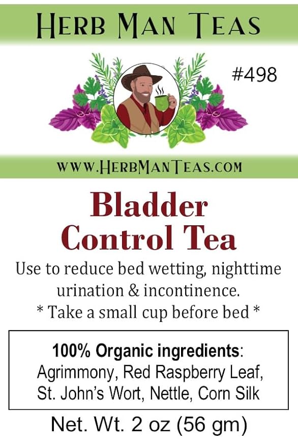BLADDER CONTROL TEA - Herbal Blend for Nighttime Comfort & Fewer Bathroom Trips — by Master Herbalist Khabir — Organic, Non-GMO, No Additives