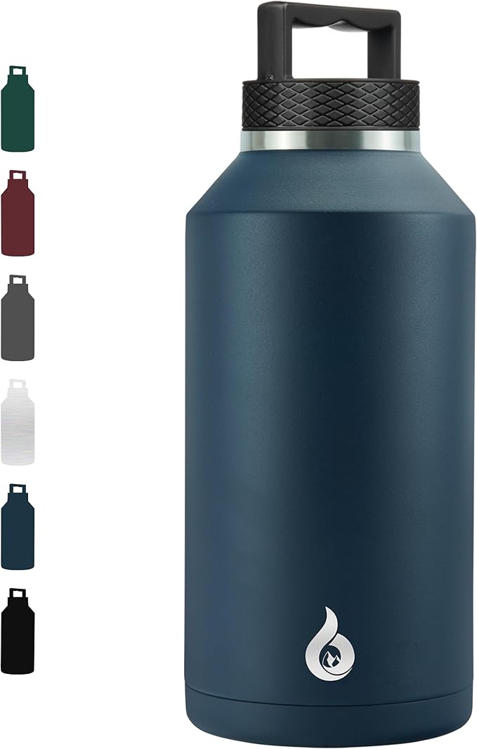 BJPKPK 64oz Insulated Water Bottle, Stainless Steel Vacuum Jug with Handle