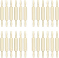 24 Pack Wood Small Rolling Pin for Kids, 7.9 Inch Kids Rolling Pin for Home Kitchen (24)
