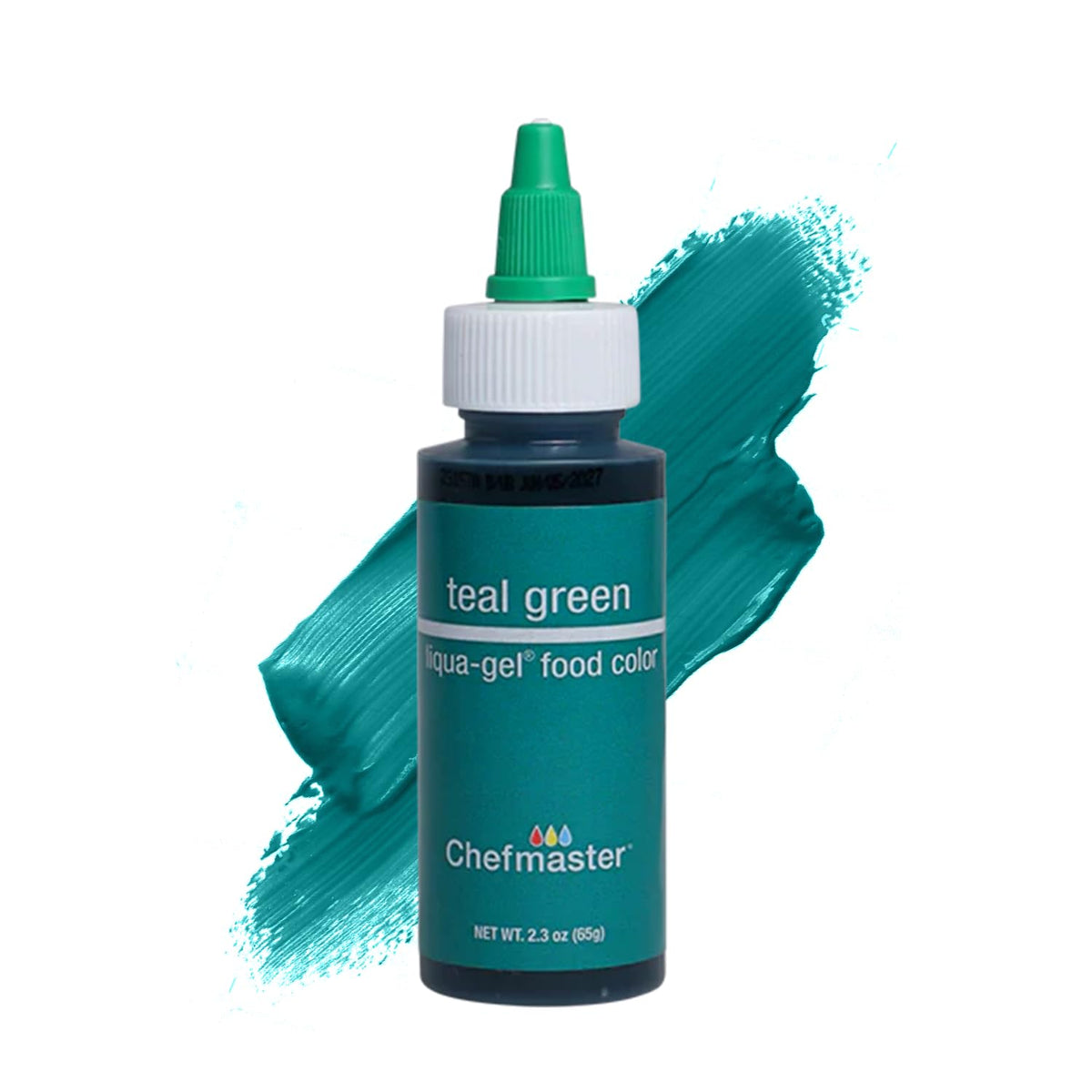 Chefmaster Turquoise Liqua-Gel® Food Coloring | Vibrant Color | Professional-Grade Dye for Icing, Frosting, Fondant | Baking & Decorating | Fade-Resistant | Easy-to-Use | Made in USA | 2.3 oz