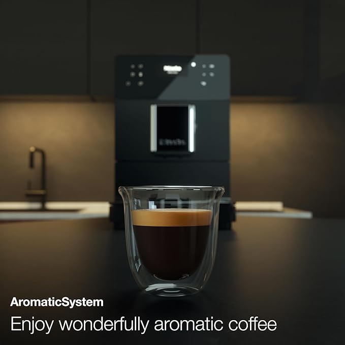 Miele CM 5310 Silence Automatic Coffee Maker - With OneTouch for Two, AromaticSystem, coffee pot, cleaning programs and more, in Obsidian Black