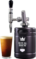 Royal Brew Nitro Cold Brew Coffee Maker, 64 oz Home Keg Black