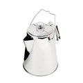 GSI Outdoors Percolator Coffee Pot I Glacier Stainless Steel Ultra-Rugged for Brewing Coffee Over Stove and Fire | Ideal for Group Camping, 8 Cup