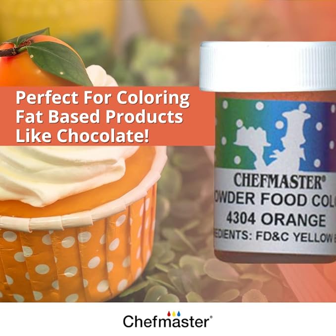 Chefmaster Green Dry Powder Candy Color | Vibrant Shades | Chocolate, Macarons, Fondant | Decorating | Professional-Grade Dye | Easy-to-Use | Manufactured in USA | 3 grams