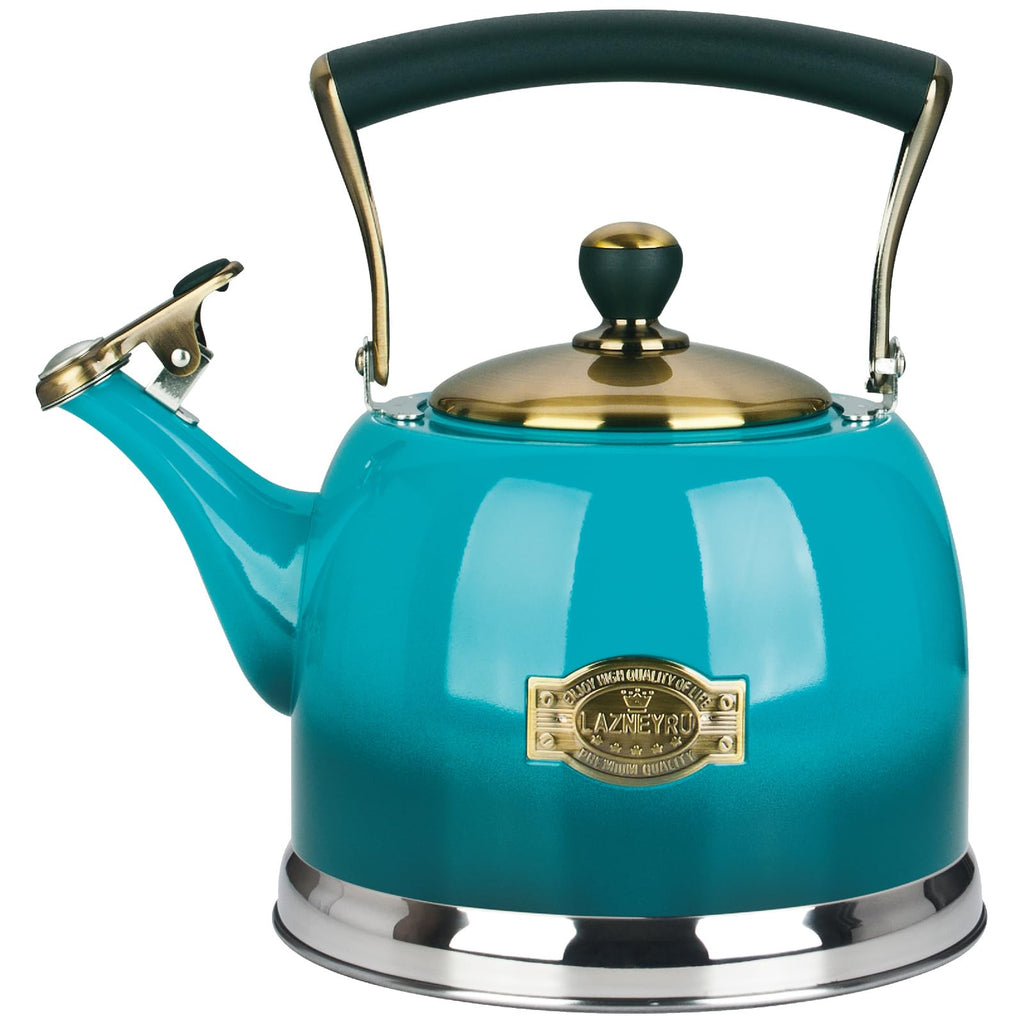 Tea Kettle Stainless Steel Teapot, Stainless Steel Teakettle for Stove Top with Heat Proof Ergonomic Handle 3.0 Quart