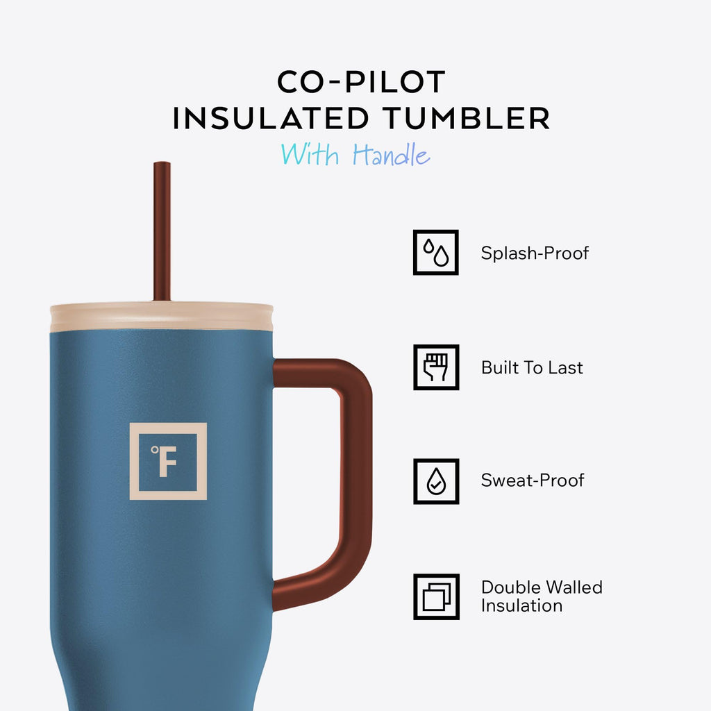 IRON °FLASK 40 oz Co-Pilot Insulated Travel Mug