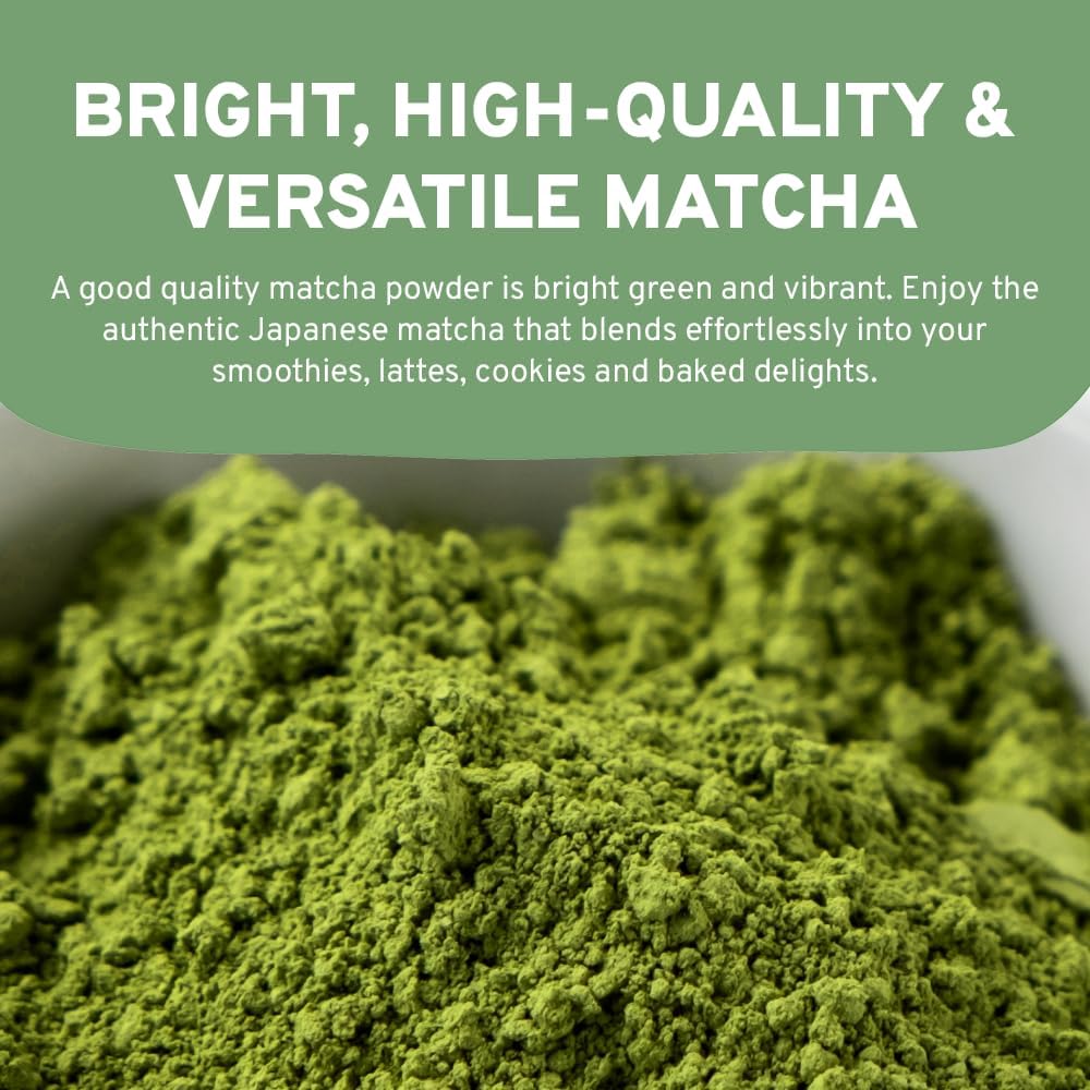 HANDPICK Japanese Organic Matcha Green Tea Powder (100 Servings) - Sourced from Japan | Authentic Premium Harvest | Resealable Ziplock Pouch