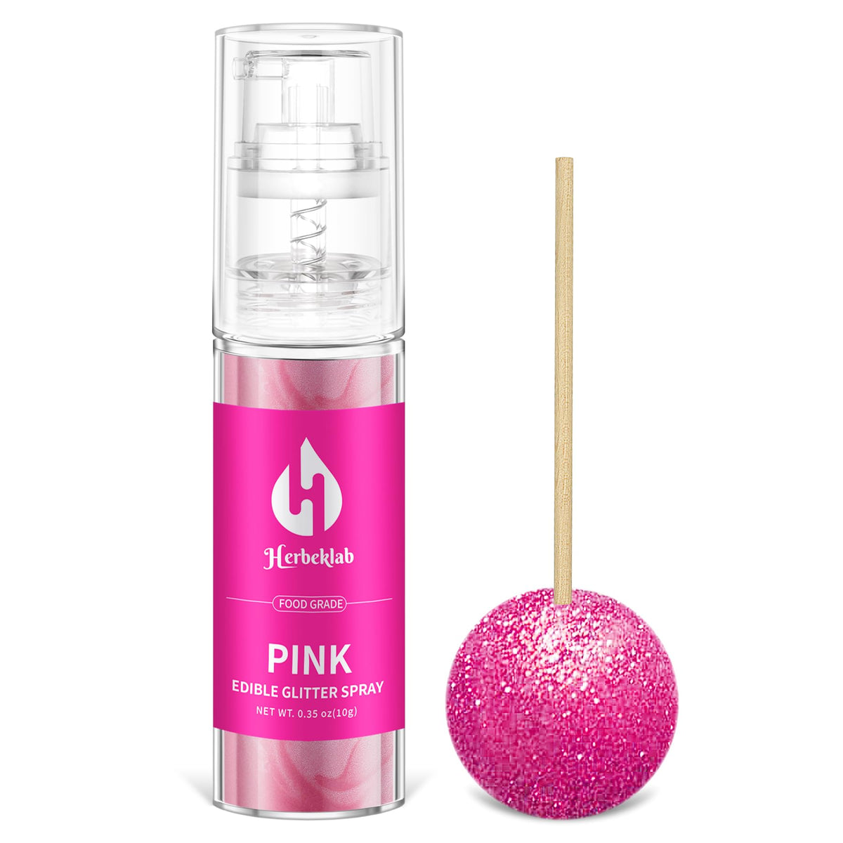 Purple Edible Glitter Spray - 10g Edible Purple Glitter for Cakes Food Grade Metallic Shimmer Powder Cake Sprinkles for Cookie Decorating Chocolate Strawberry