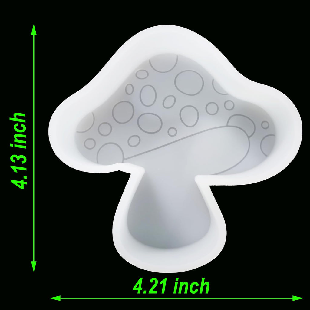 【300+ Design Optional】 Fuehbur Mini Mushroom Car Freshies Mold - Aroma Bead - Epoxy Resin - Candle Soap Silicone Mould - Medium Size