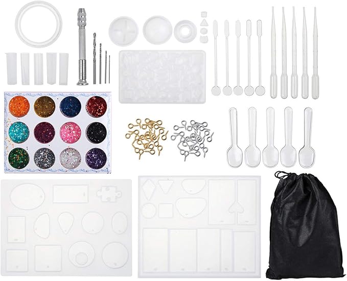 83Pcs Jewelry Making Silicone Molds DIY Crafts Cameo Pendants Hand Tools